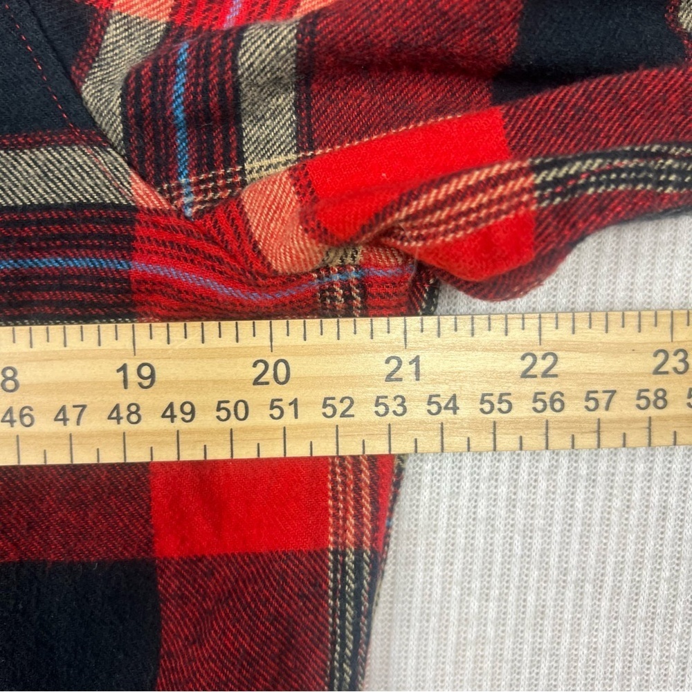 FOX Racing Flannel Shirt Men’s MEDIUM Cotton Plaid Long Sleeve Outdoor Glamper - Picture 11 of 12